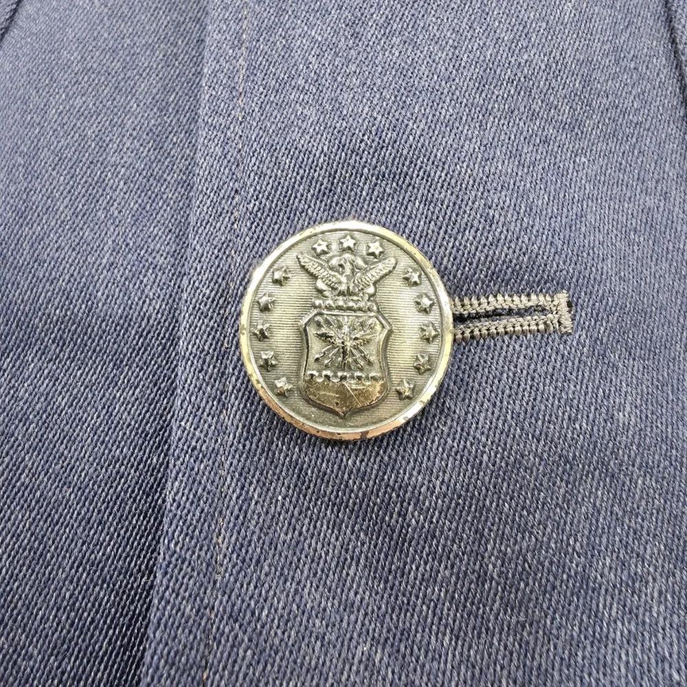 Vintage Siebler Custom Luxury Tailored Military Jacket Mens Medium 1951 USA Blue - Picture 13 of 16